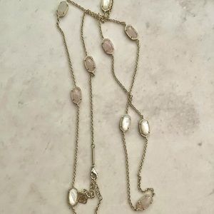 Kendra Scott Kellie yellow gold station necklace